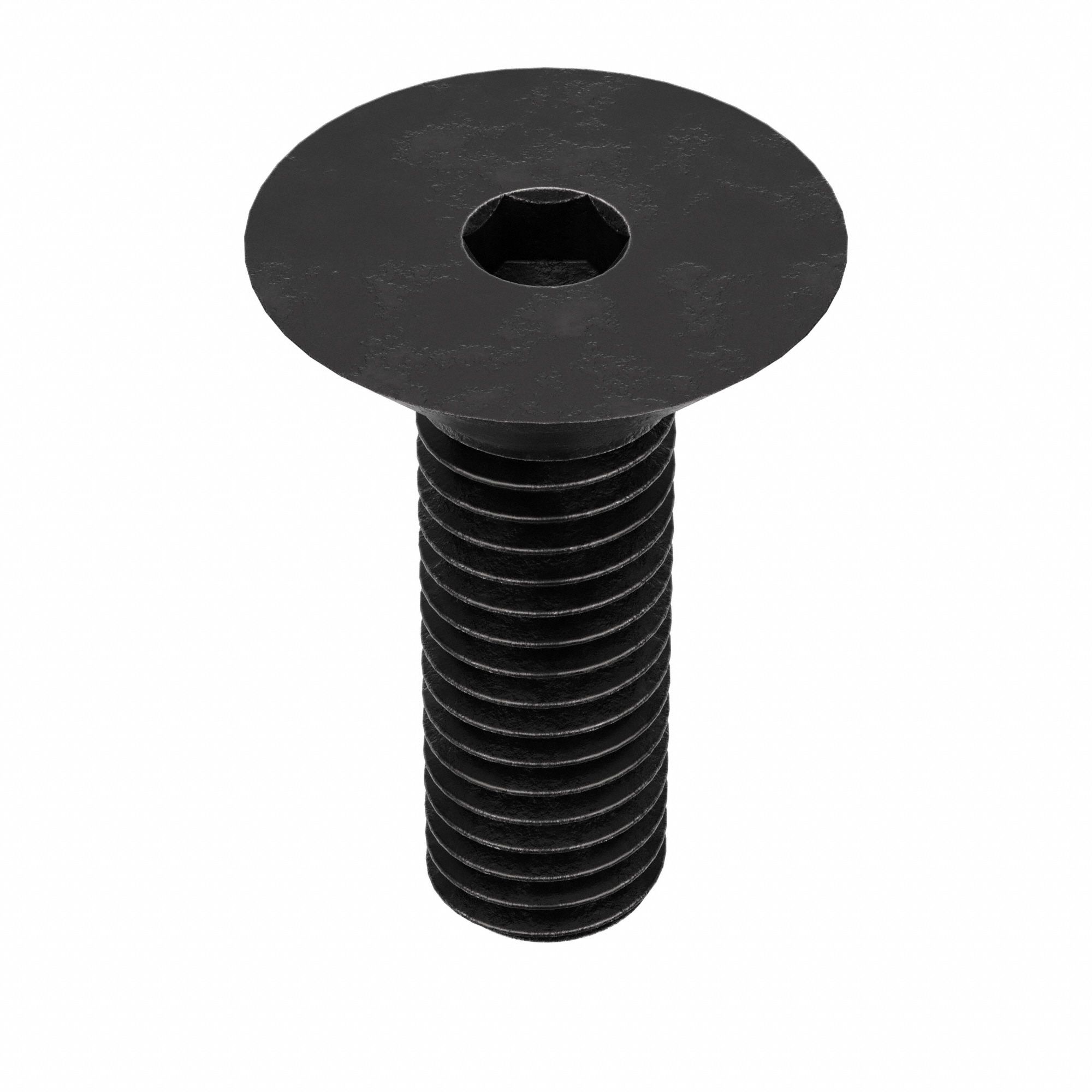 Socket Flat Head Screw: M8x1.25 Thread Size, 22 mm Lg, Flat, Black Oxide, Alloy Steel, 25 PK