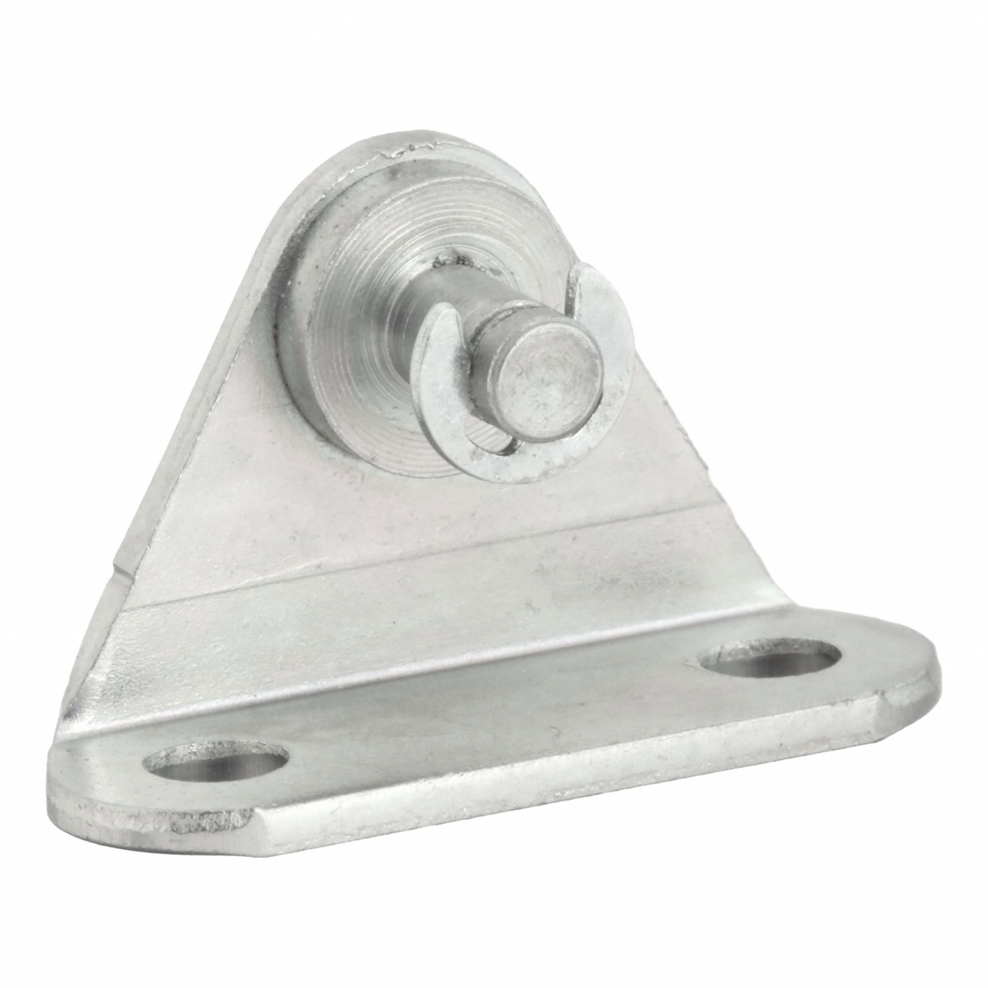 Gas Spring Bracket: Zinc-Plated Steel, 17.53 mm Overall Ht, 8.38 mm Overall Wd