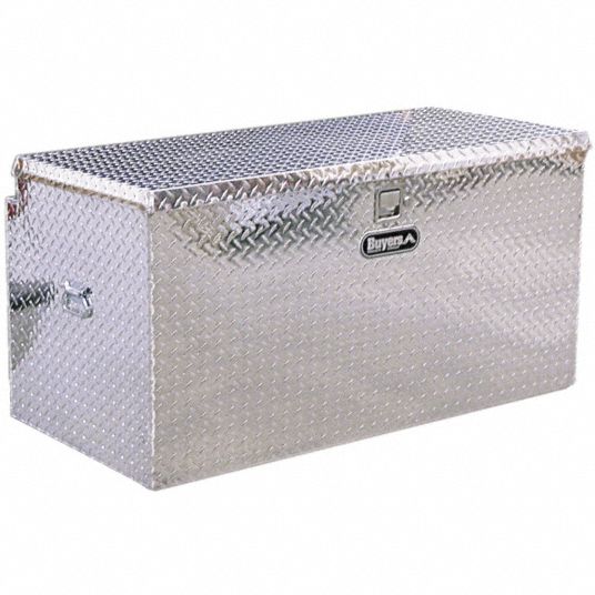 Hitch Chest Box, Silver, Single Lid, 14.8 cu. ft. - Grainger