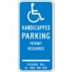 Handicapped Parking Permit Required Violators Will Be Fined Min $150 Signs (Connecticut)