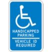 Handicapped Parking Vehicle ID Required Signs (Minnesota)