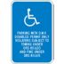 Handicapped Parking With D.M.V. Disabled Permit Only Violators Subject To Towing Under ORS 811.620 And Fine Under ORS 811.615 Signs (Oregon)