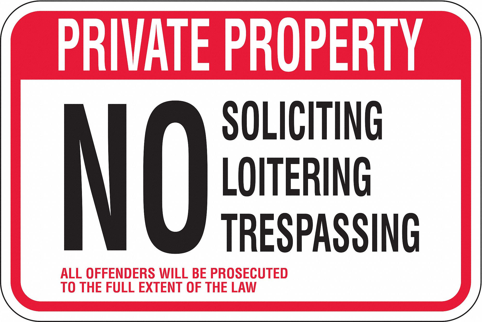 Admittance Sign: Aluminum, Mounting Holes Sign Mounting, 12 in x 18 in Nominal Sign Size
