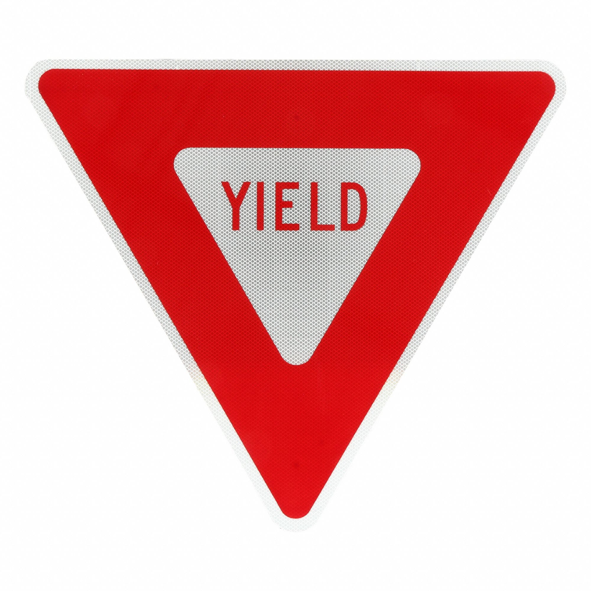 Traffic Sign: 30 in x 30 in Nominal Sign Size, Aluminum, 0.080 in, R1-2 MUTCD, Diamond
