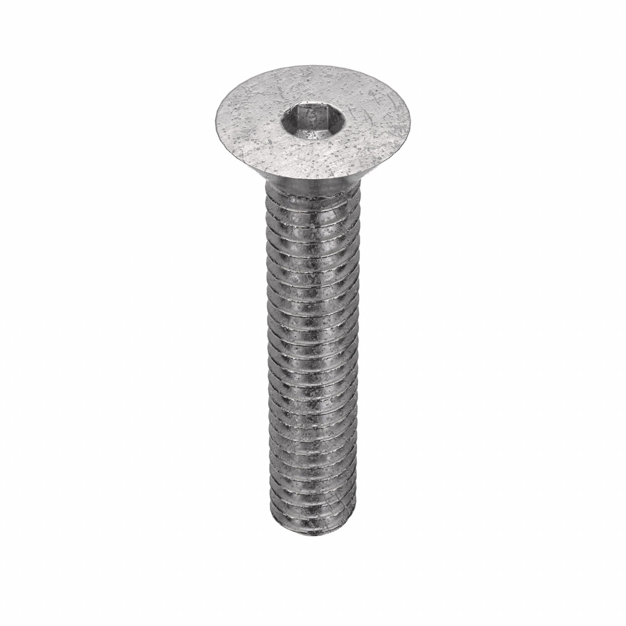 SOCKET FLAT HEAD SCREW, M2-0.4 THREAD, 10MM L, FLAT, PLAIN FINISH, 316 STAINLESS STEEL, 10 PK