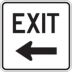 Exit Signs (With Left Arrow)
