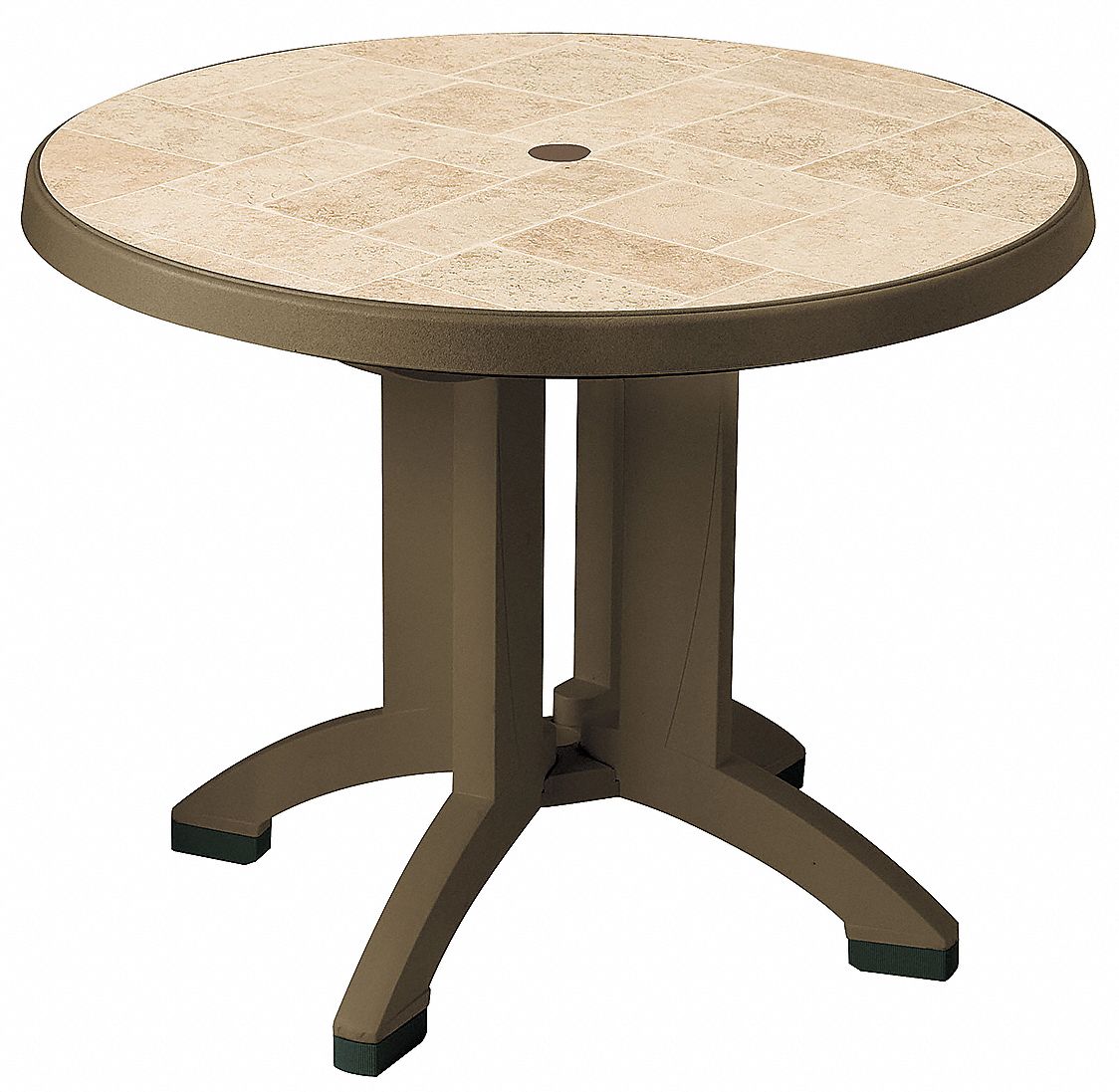 6DVJ8 - Folding Table 38 In Round Bronze Mist