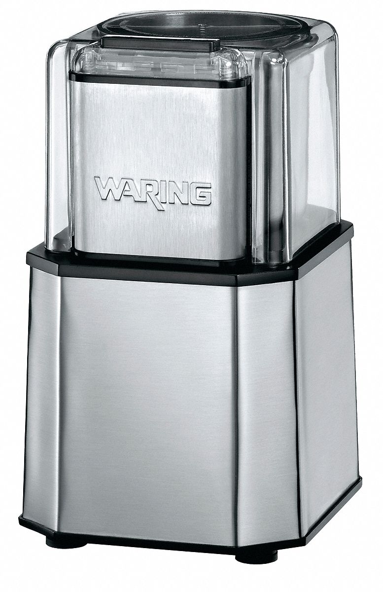 WARING COMMERCIAL, 0.8 lb Capacity, Single Hopper, Spice Grinder with 3