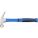 STRAIGHT CLAW HAMMER, STEEL, RIBBED GRIP, FIBREGLASS HANDLE, 16 OZ HEAD WT, 13 IN OVERALL L, SMOOTH