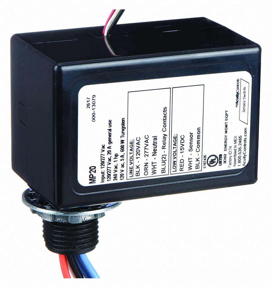 SENSOR SWITCH, Acuity Sensor Switch Low Volt Sensors, 120 V AC/277 V AC