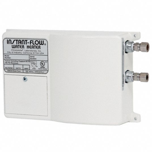 CHRONOMITE LABS Electric Tankless Water Heater 120 Volt, 2,400 W, 20 A