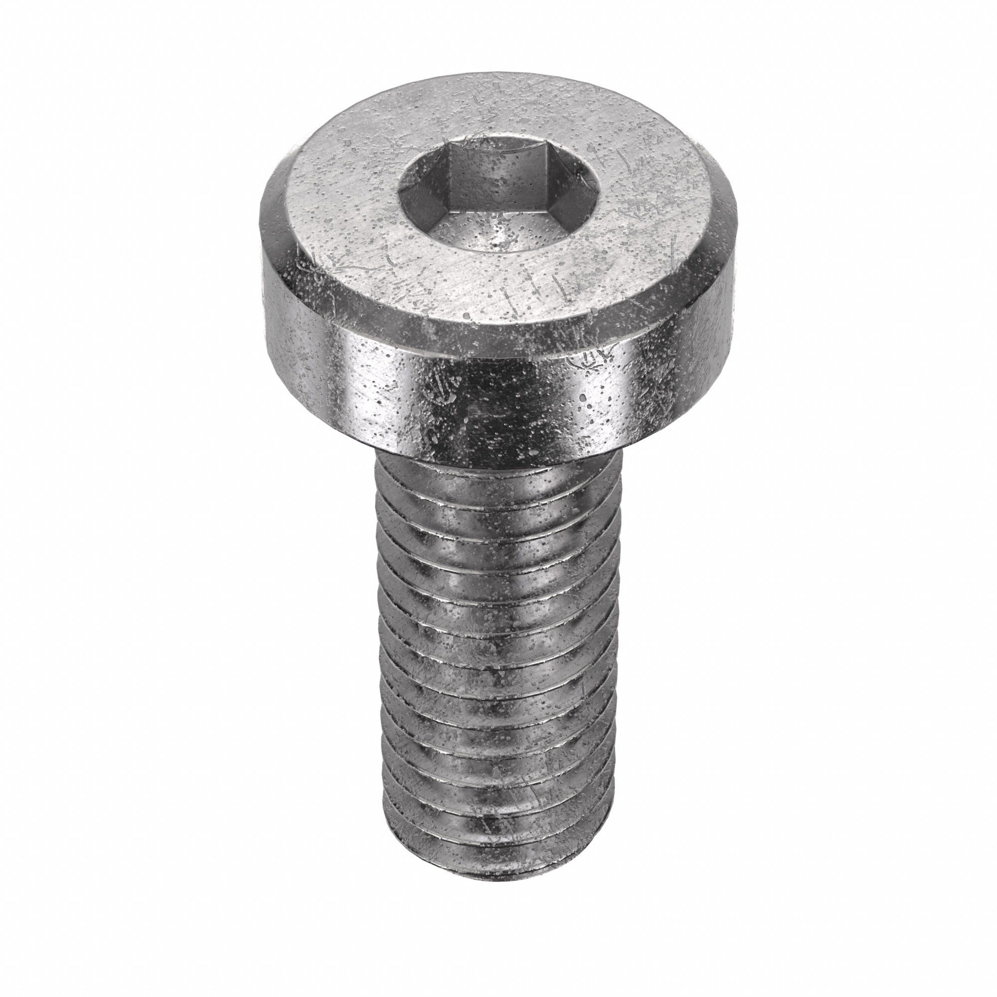 Socket Head Cap Screw: M3x0.50 Thread Size, 8 mm Lg, Low-Profile Std, Plain, Stainless Steel, 25 PK
