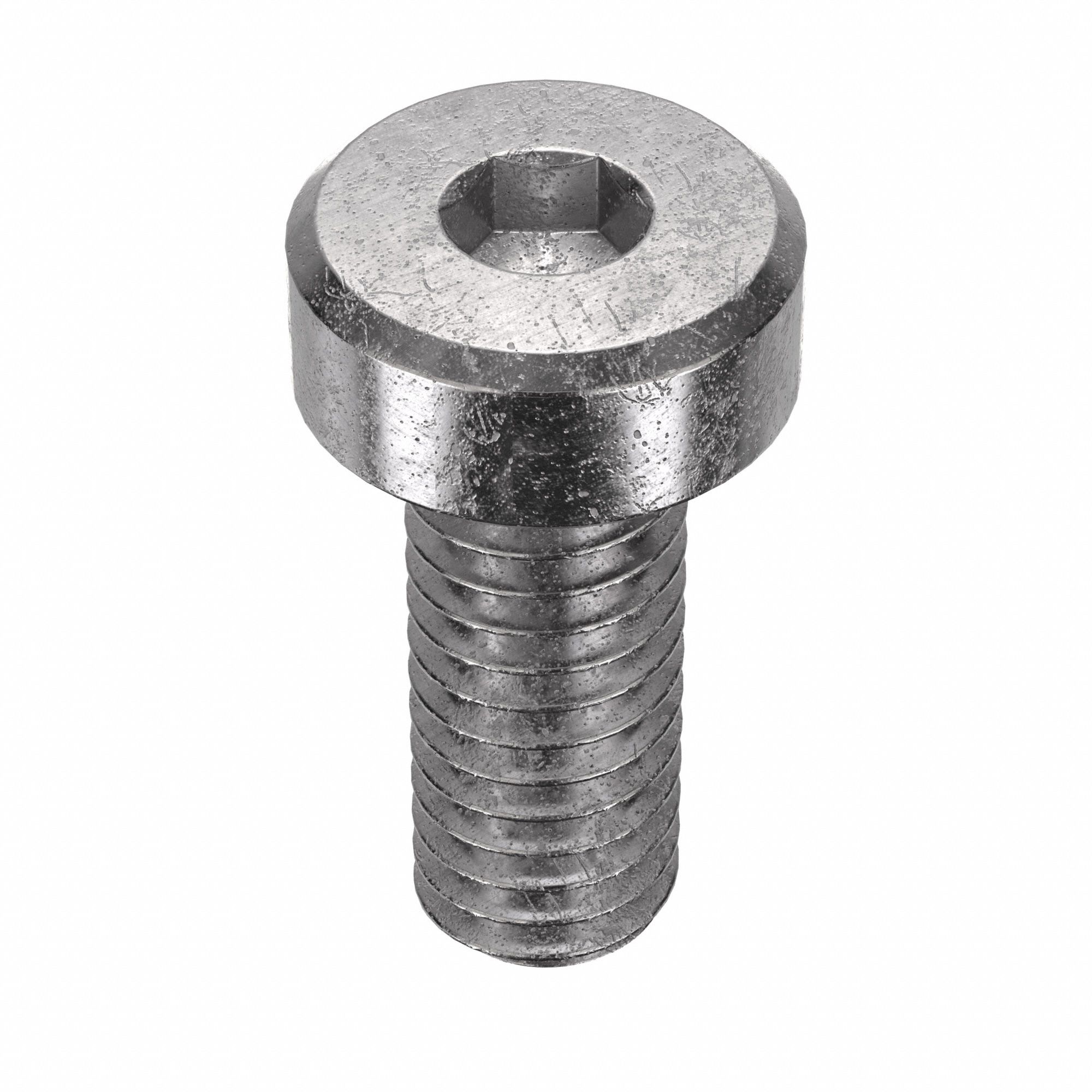 Socket Head Cap Screw: M4x0.70 Thread Size, 10 mm Lg, Low-Profile Std, Plain, Stainless Steel, 50 PK