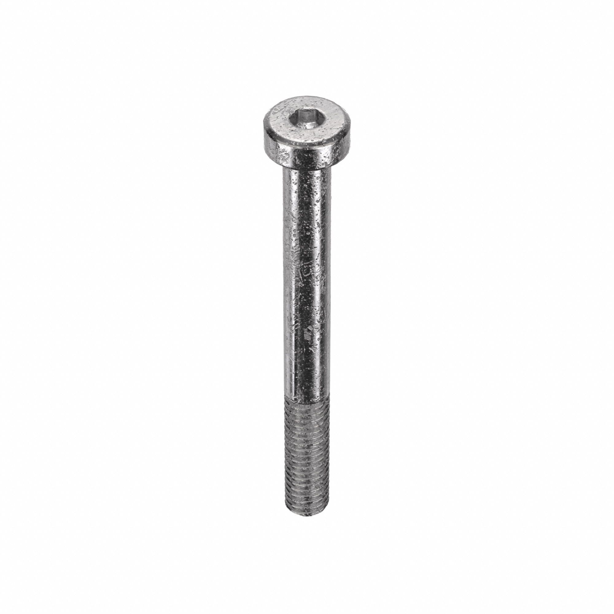 Socket Head Cap Screw: M4x0.70 Thread Size, 40 mm Lg, Low-Profile Std, Plain, Stainless Steel, 25 PK