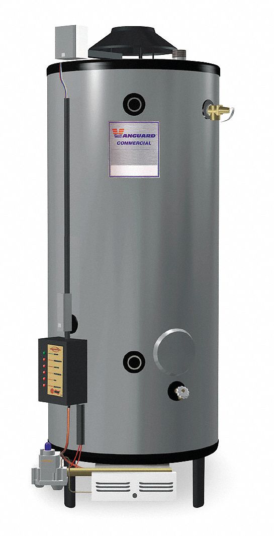 RHEEMRUUD Commercial Gas Water Heater, 65.0 gal Tank Capacity, Natural Gas, 360,000 BtuH