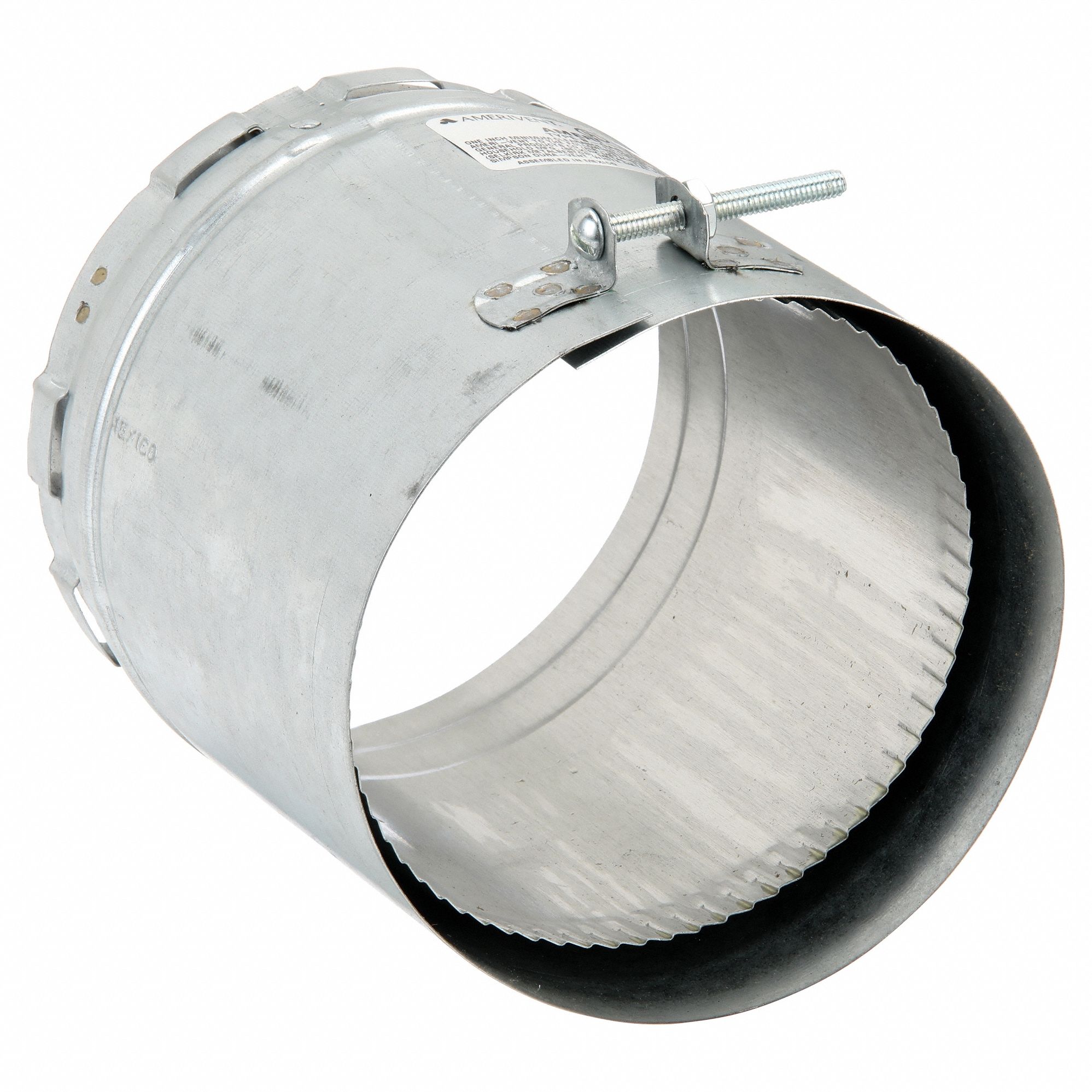 Vent Adapter: 5 in Duct, 6 in Lg, Steel, Category I, Outer Galvanized Steel w/ Inner Aluminum Liner