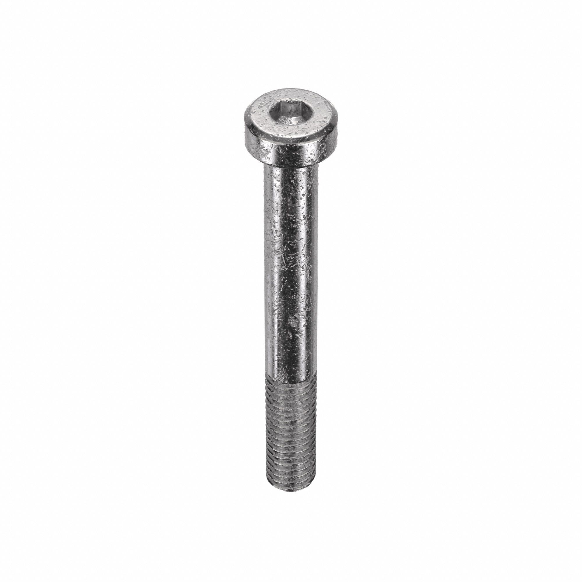 Socket Head Cap Screw: M6x1.00 Thread Size, 50 mm Lg, Low-Profile Std, Plain, Stainless Steel, 10 PK