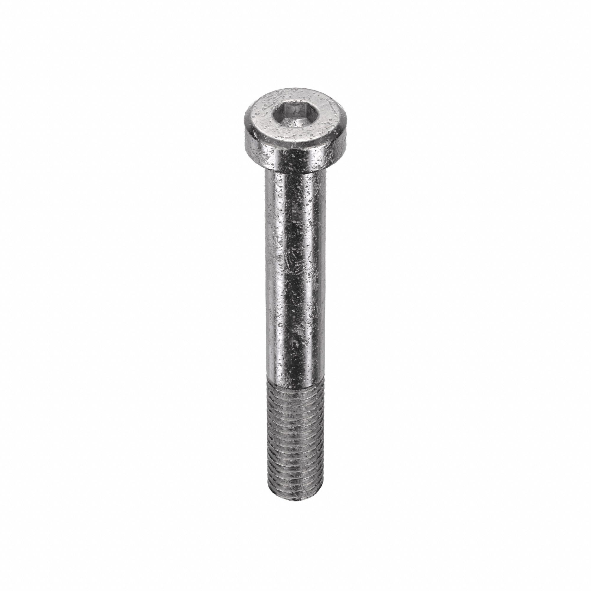 Socket Head Cap Screw: M8x1.25 Thread Size, 60 mm Lg, Low-Profile Std, Plain, Stainless Steel, 5 PK