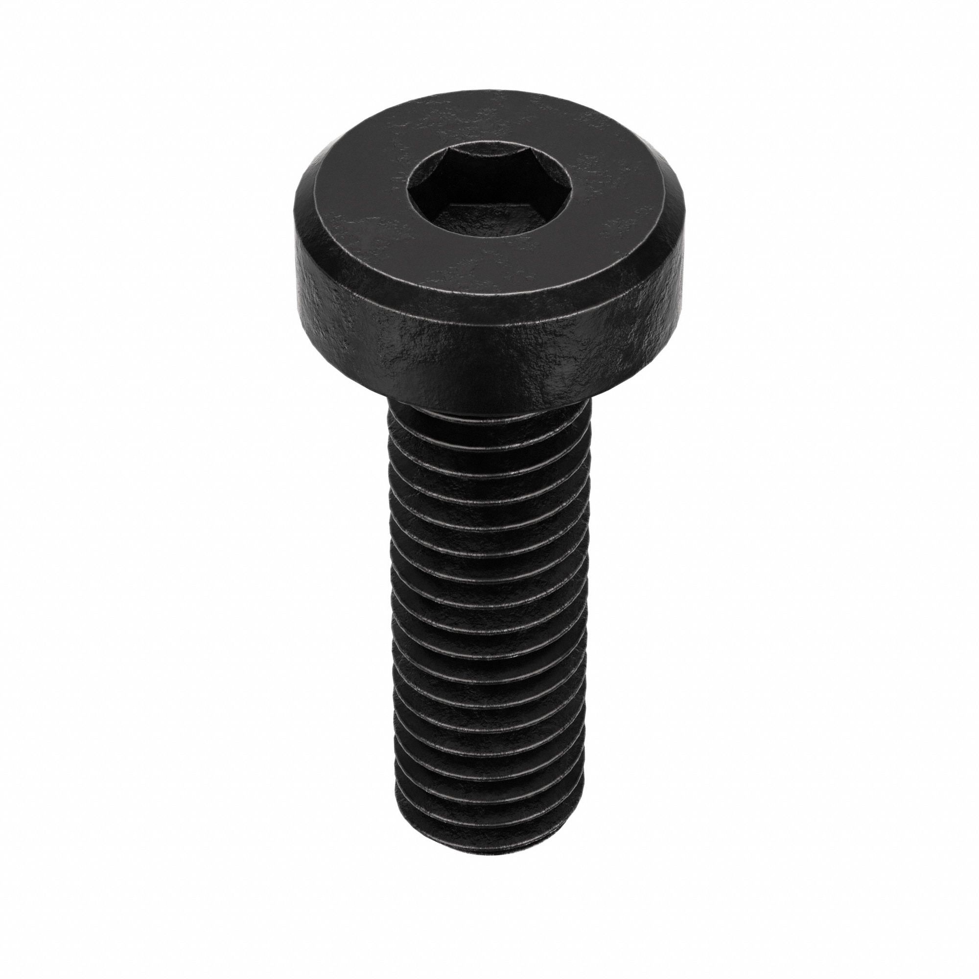 Socket Head Cap Screw: M3x0.50 Thread Size, 10 mm Lg, Low-Profile Std, Black Oxide, 100 PK