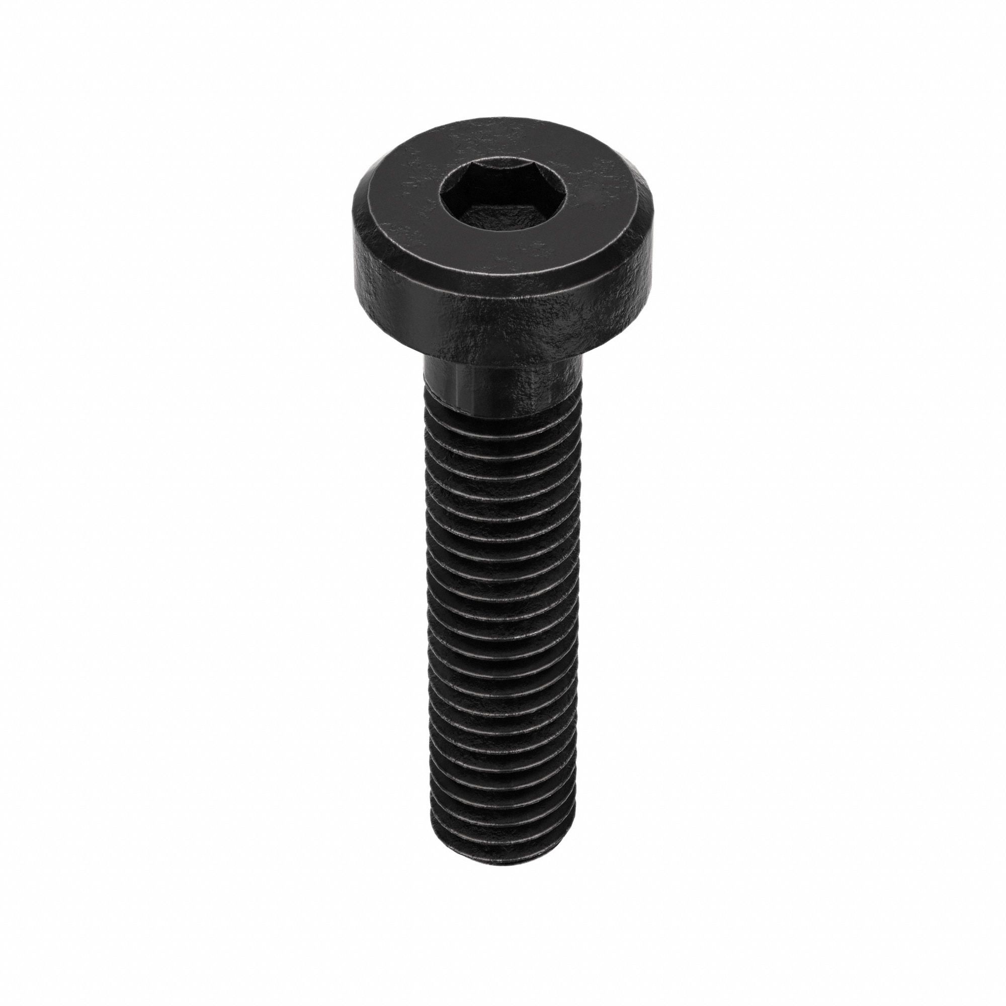 Socket Head Cap Screw: M3x0.50 Thread Size, 14 mm Lg, Low-Profile Std, Black Oxide, 100 PK