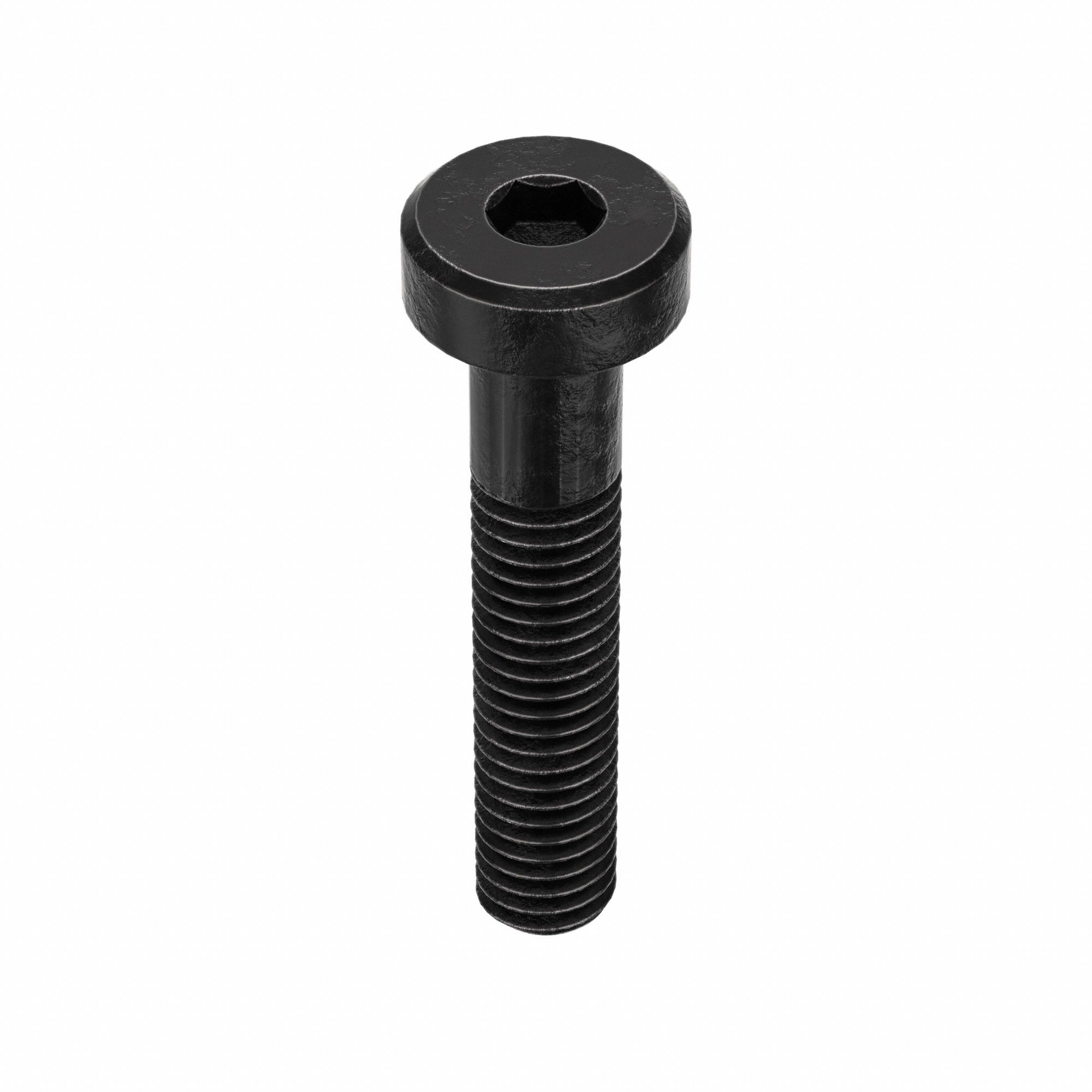 Socket Head Cap Screw: M3x0.50 Thread Size, 16 mm Lg, Low-Profile Std, Black Oxide, 100 PK