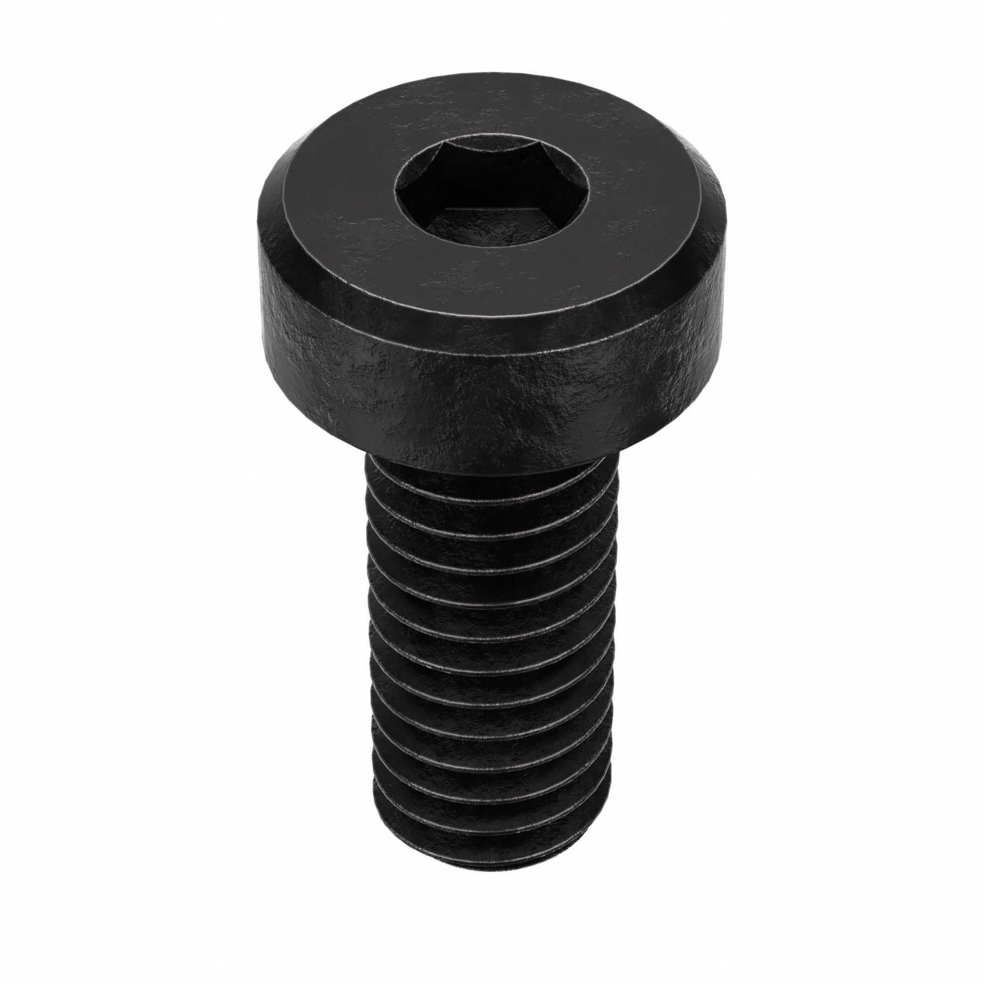 Socket Head Cap Screw: M4x0.70 Thread Size, 10 mm Lg, Low-Profile Std, Black Oxide, 100 PK
