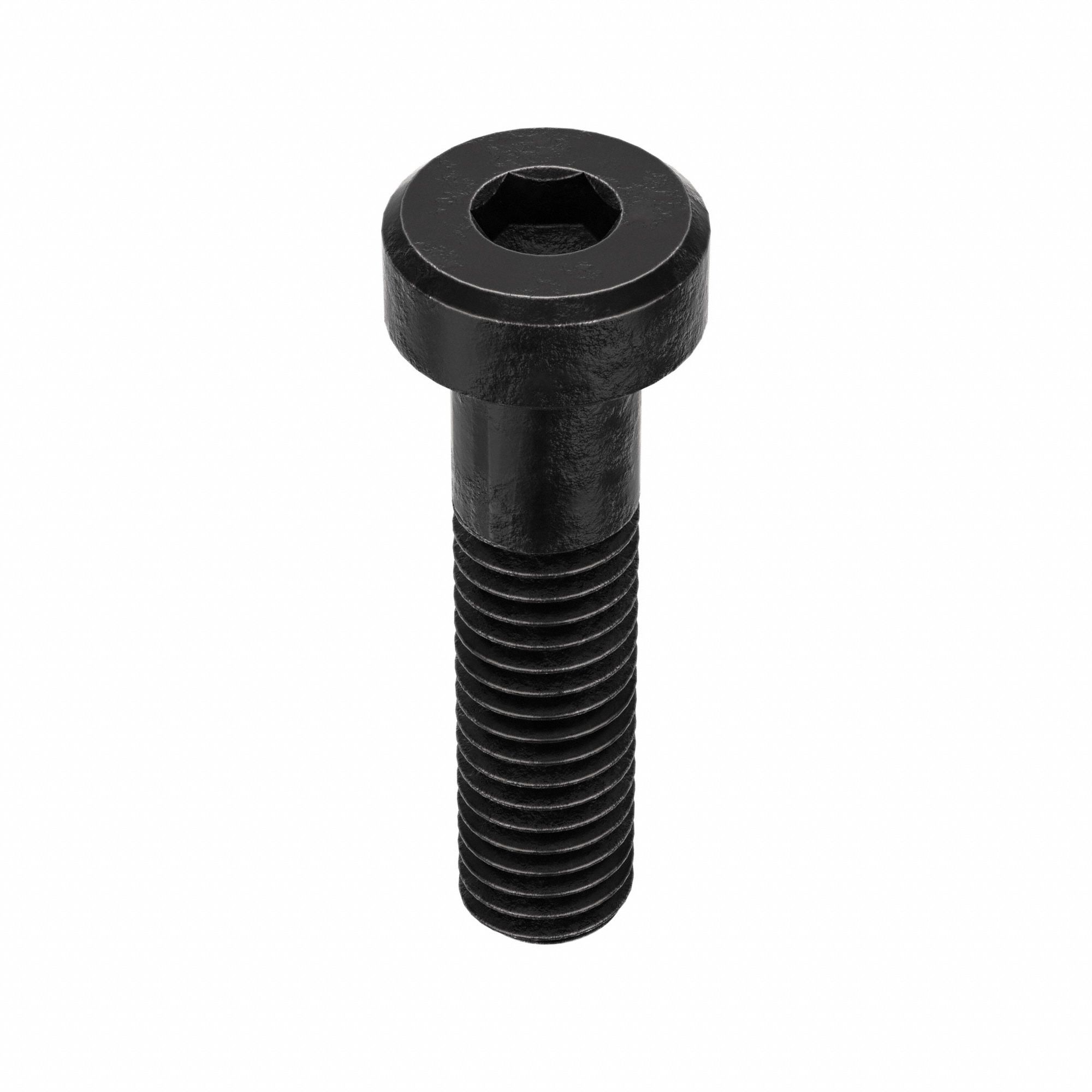 Socket Head Cap Screw: M6x1.00 Thread Size, 25 mm Lg, Low-Profile Std, Black Oxide, 100 PK