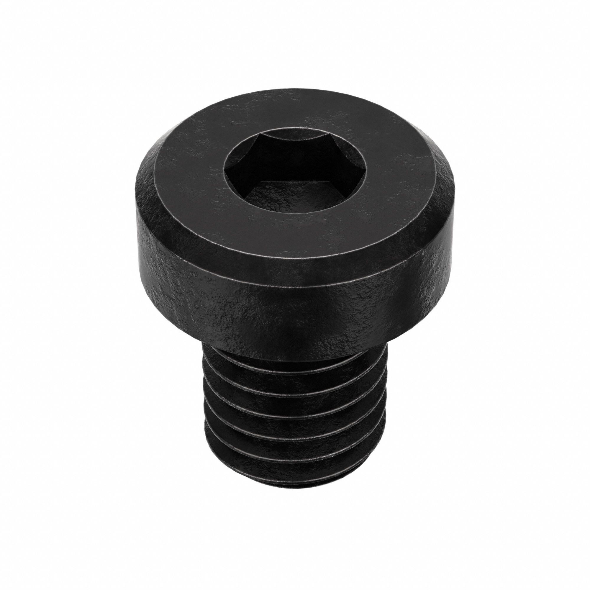 Socket Head Cap Screw: M8x1.25 Thread Size, 10 mm Lg, Low-Profile Std, Black Oxide, Class 8.8, 25 PK