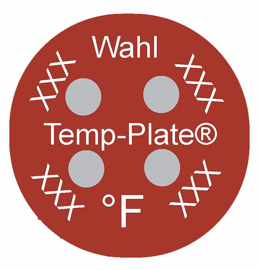 Non-Reversible Temp Indicator: Fahrenheit, Non-Reversible, ±1% Accuracy, 4 Points, Mylar, 10 PK