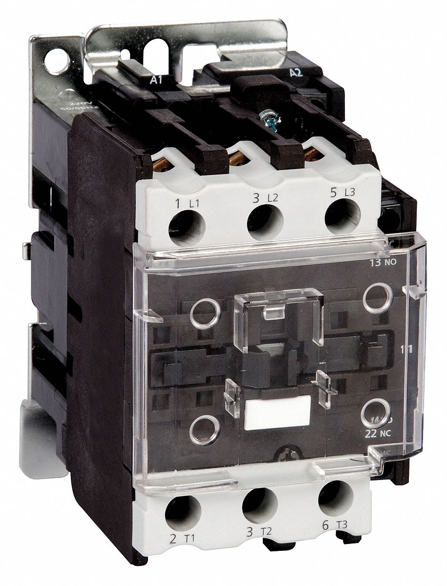 IEC MAGNETIC CONTACTOR, NON-REVERSING, 3 POLES, 80 A, 240V AC COIL, 1NO/1NC