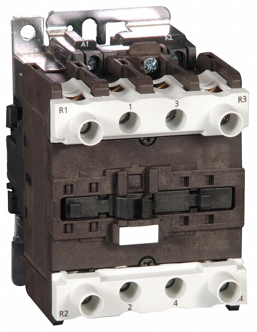 IEC MAGNETIC CONTACTOR, NON-REVERSING, 4 POLES, 50 A, 24V AC COIL