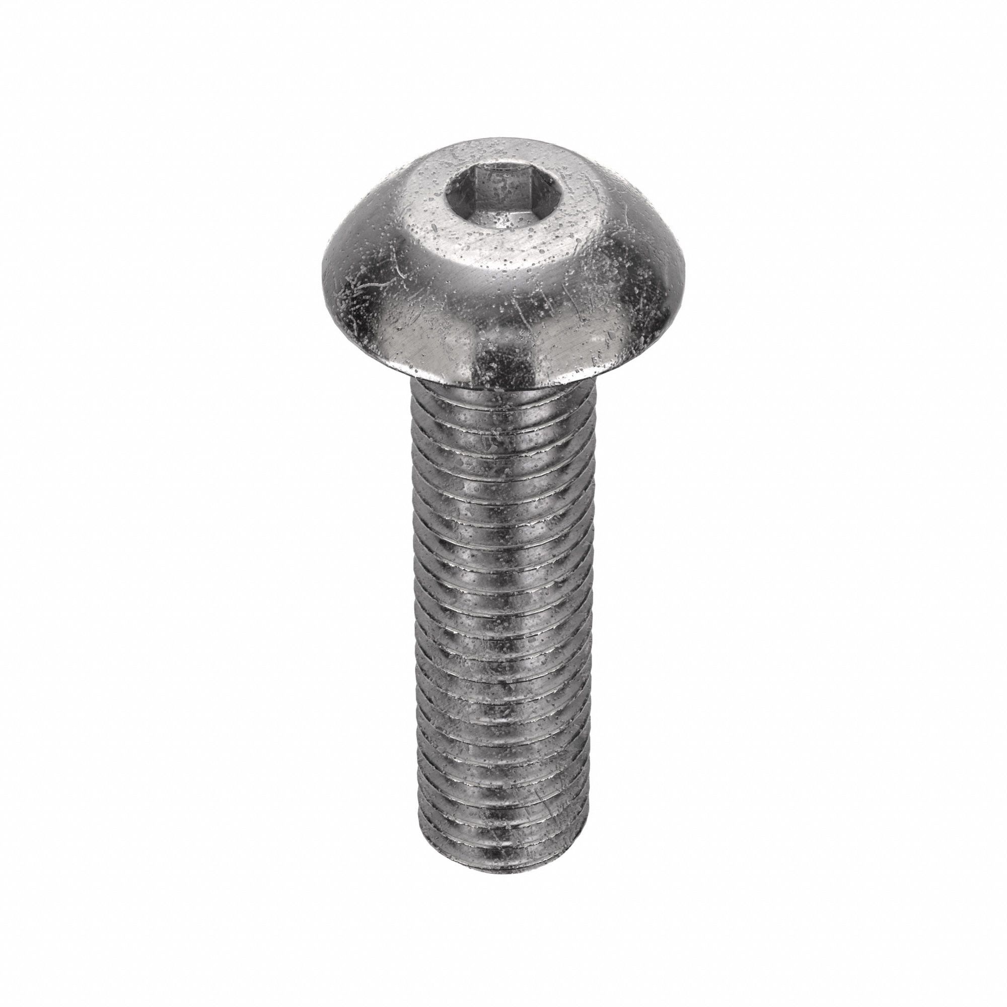 SOCKET HEAD CAP SCREW, M5-0.8 THREAD, 20MM L, BUTTON, PLAIN, 18-8 STAINLESS STEEL, 50 PK