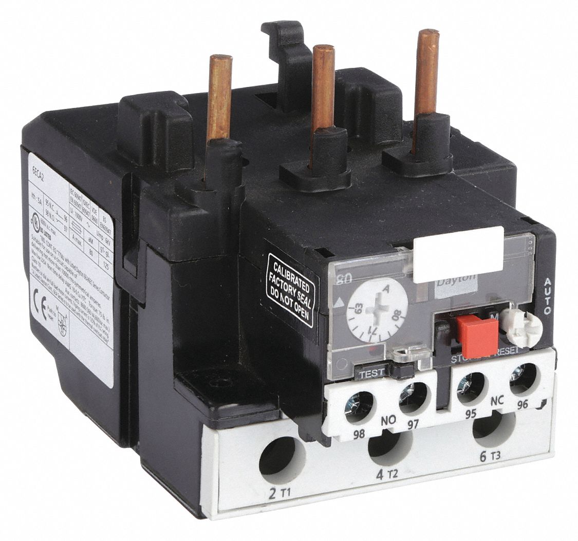 Overload Relay: Thermal Protection, 3 Poles, 1NO/1NC, Phase Loss Sensitivity