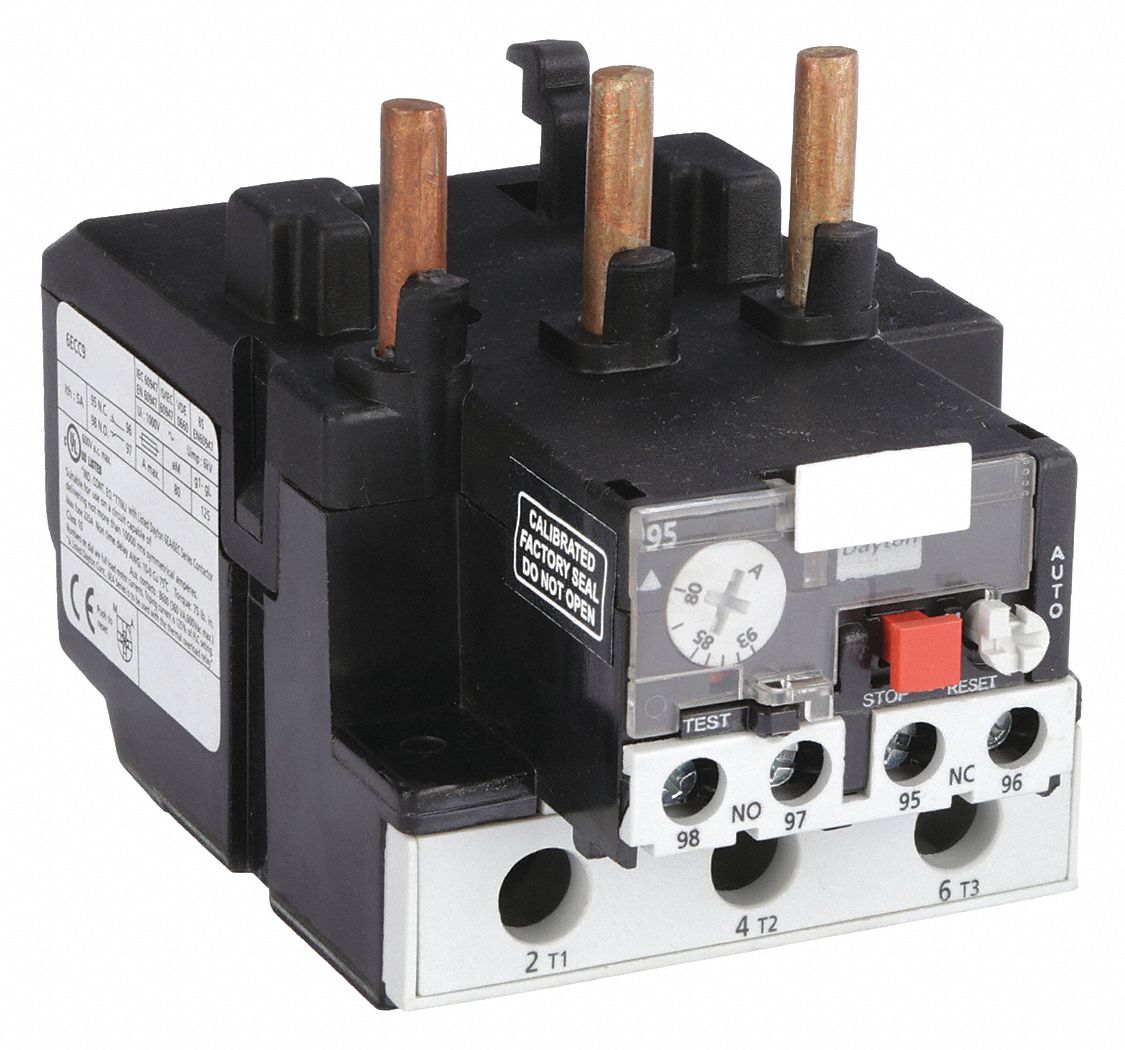 OVERLOAD RELAY, THERMAL PROTECTION, 3 POLES, 80 A TO 93 A, IEC