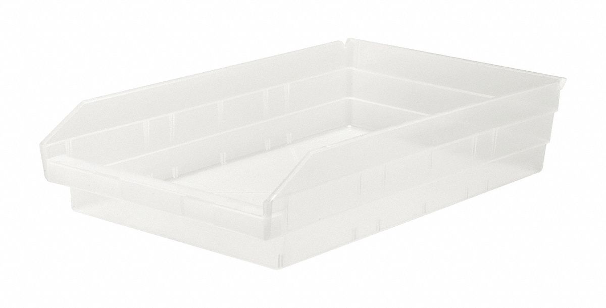 QUANTUM STORAGE SYSTEMS Shelf Bin: 17 7/8 in Overall Lg, 11 1/8 in x 4 ...