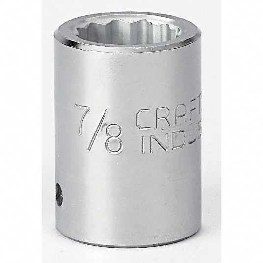 Socket, 3/4 in Drive Size, Alloy Steel, Chrome Finish - Grainger
