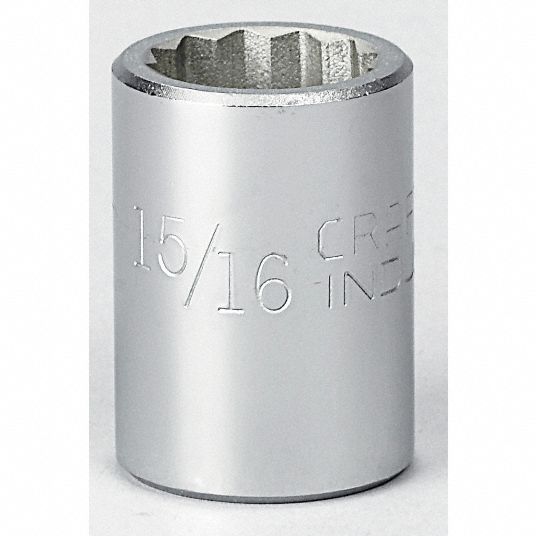Socket, 3/4 in Drive Size, Alloy Steel, Chrome Finish - Grainger