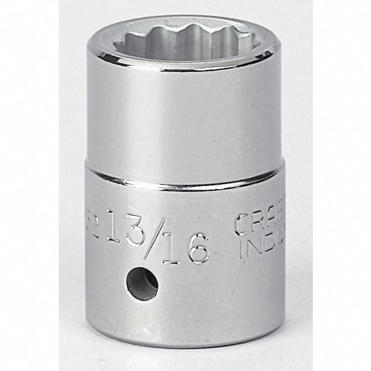 Socket, 3/4 in Drive Size, Alloy Steel, Chrome Finish - Grainger
