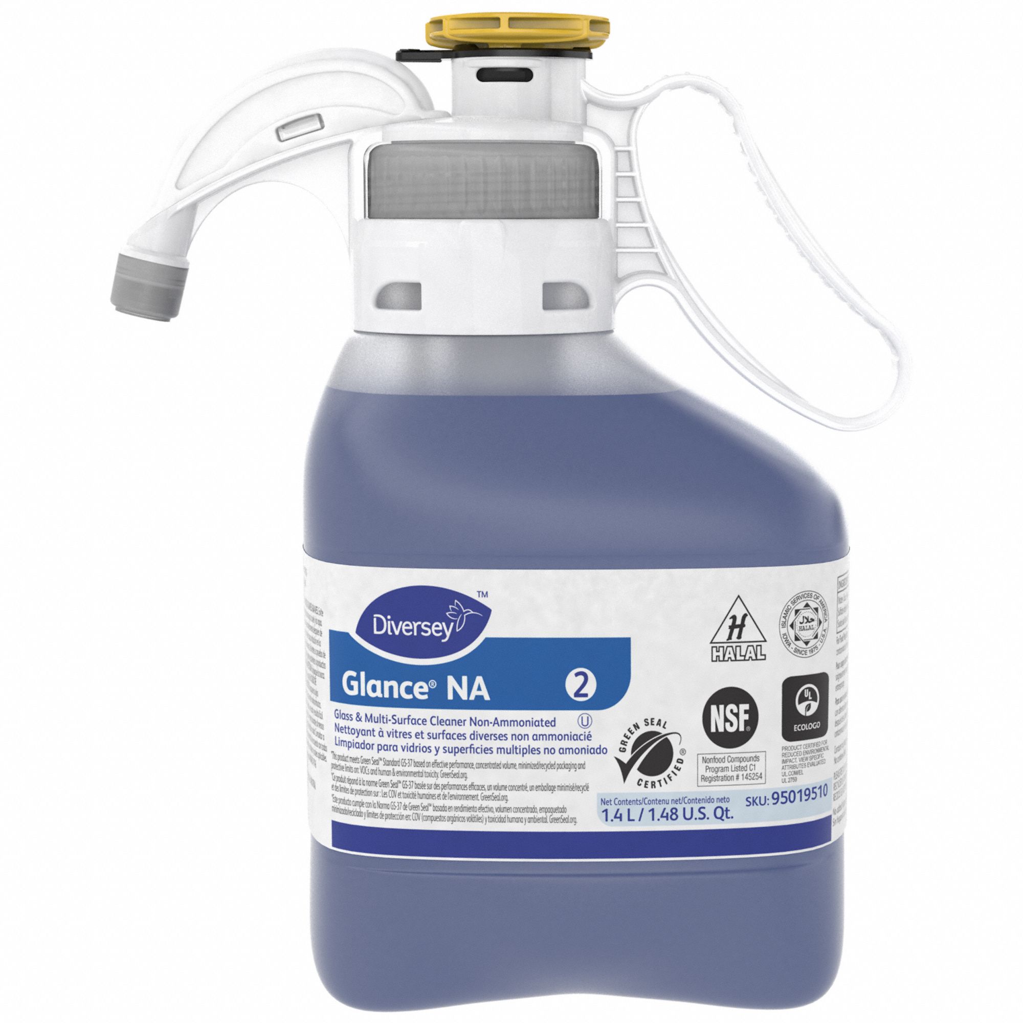 DIVERSEY, Liquid, Portion Measuring Bottle, Glass Cleaner - 6EFX9 ...