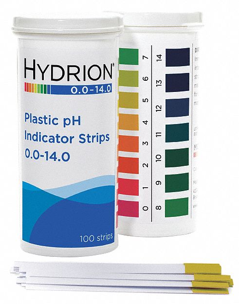 HYDRION Tiras de Prueba para pH pH Rango 0 a 14 pH - Tiras de Prueba para  Productos Químicos - 6EGF0