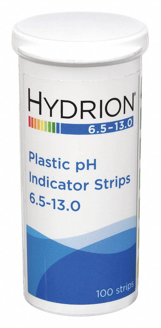 MICRO ESSENTIAL, pH, 6.5 to 13 pH, pH Test Strips 6EGF29600 Grainger