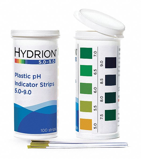 MICRO ESSENTIAL ph Test Strips 100 PK Testing Parameter pH Range 5 to
