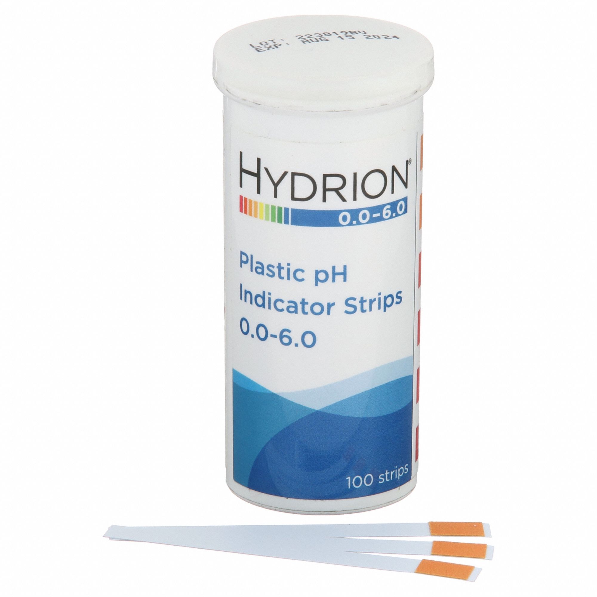 HYDRION, 0.5 pH, 2 3/4 in Overall Lg, pH Test Strips 6EGF49200