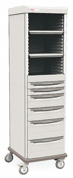 SUPPLY CABINET,78 1/4 IN H,POLYMER