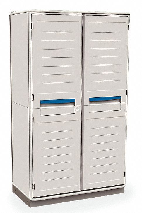 6EJJ7 - Tall Cabinet Polymer Light Taupe