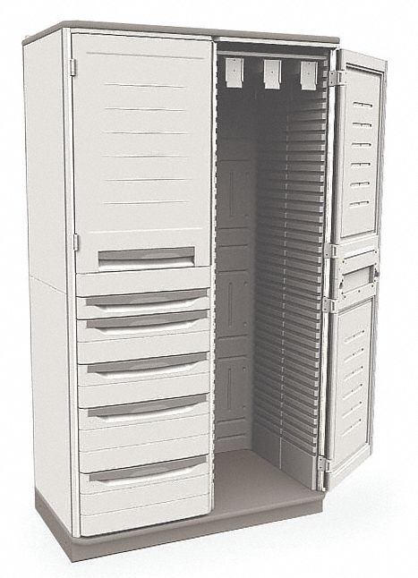 CATHETER STORAGE CABINET,72 IN H,2 DOOR