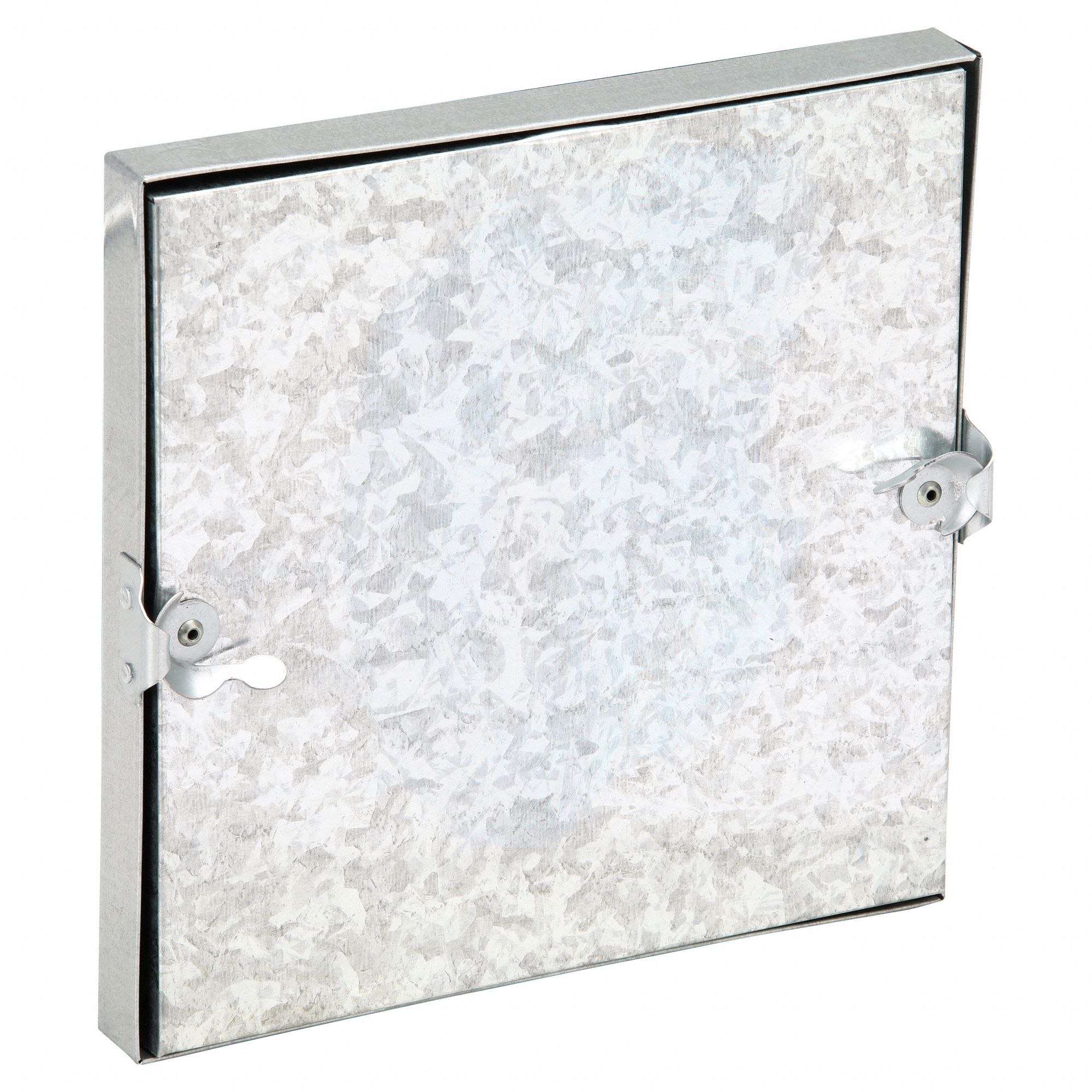 Duct Access Door: 12 in x 12 in, 24 ga, Steel, Double Cam, Tab-In Hinge, 175°F Max Temp Rating