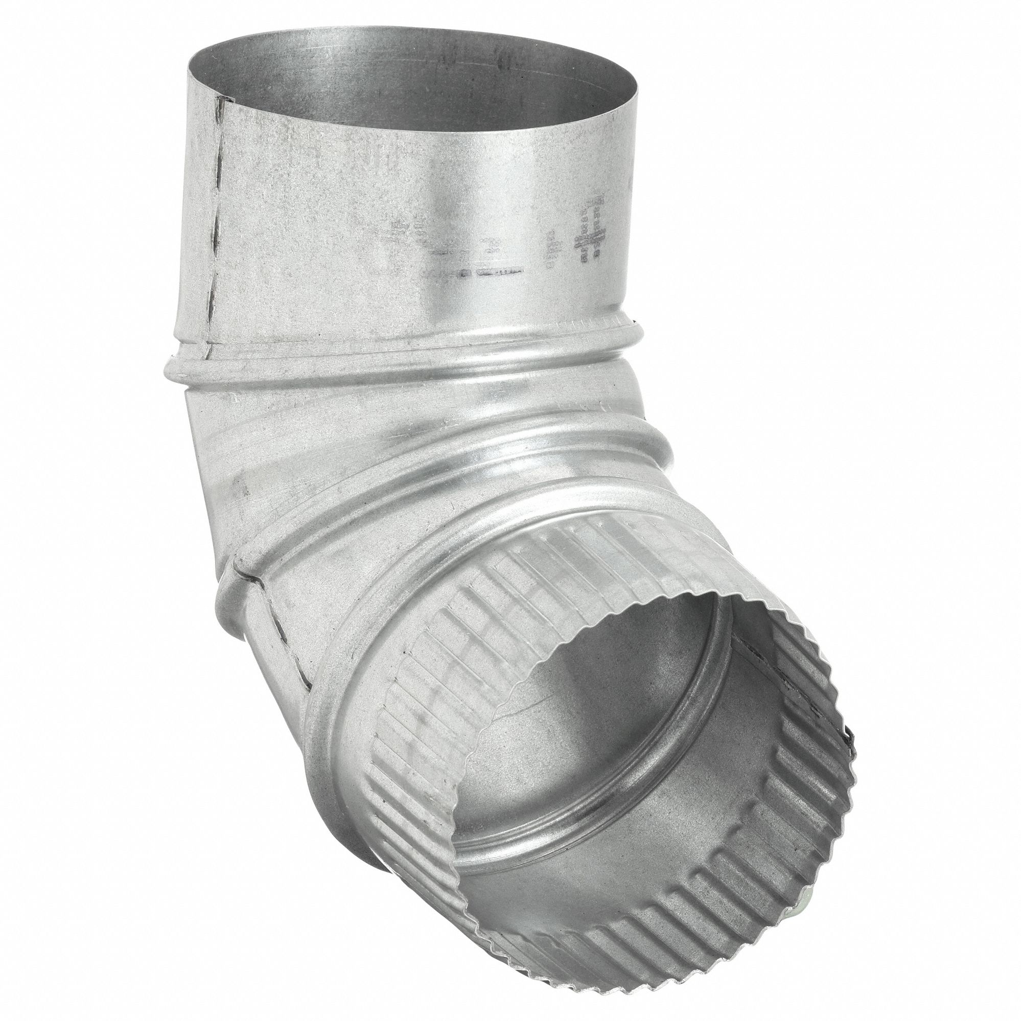 90 Degree Elbow: Steel, For 4 in Dia, 7 in Lg, 90° Angle, 5 in Centerline Radius, 4 in Inlet Dia