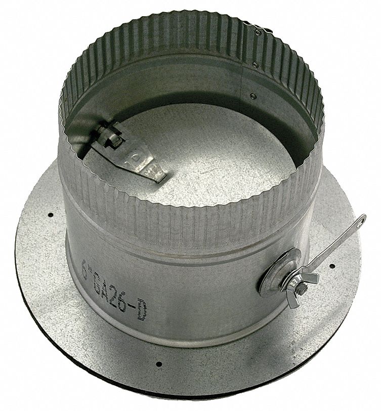 COLLAR W/DAMPER,5" DUCT SIZE