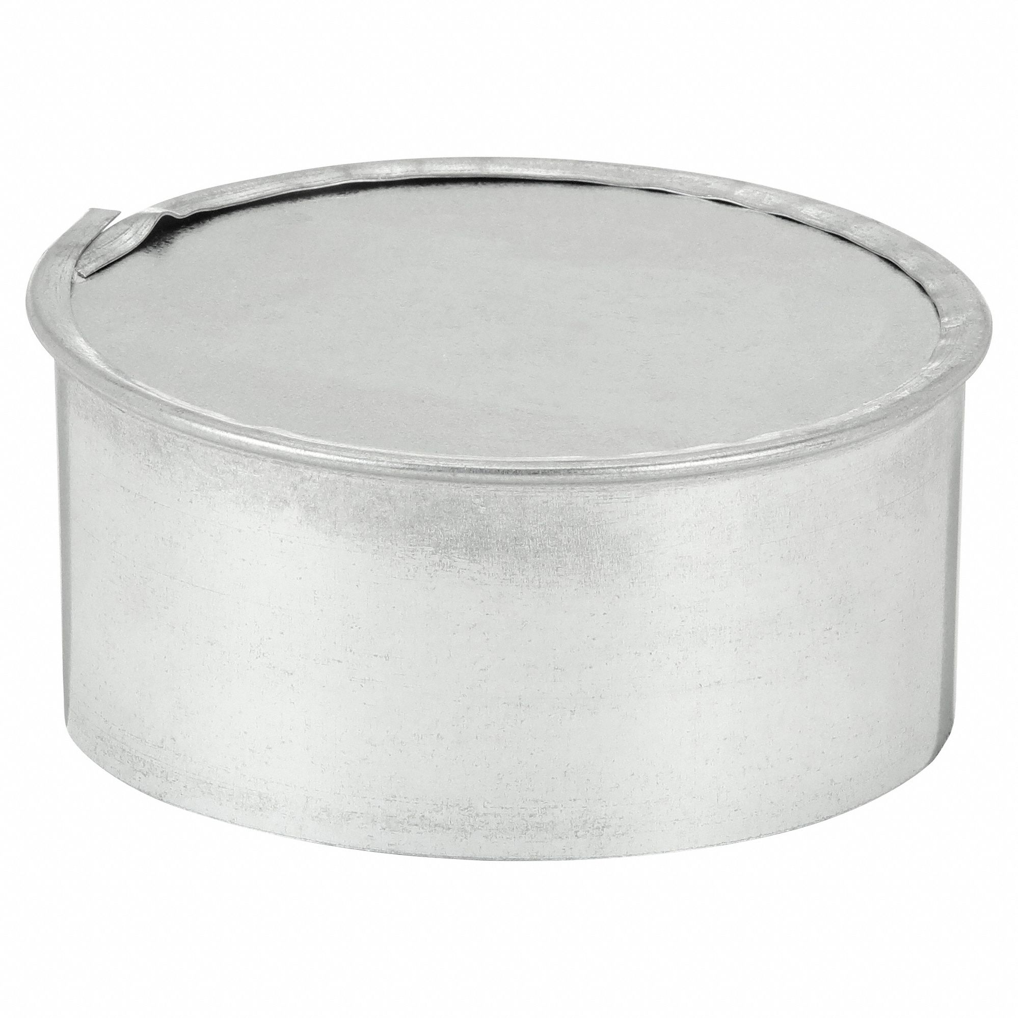 End Cap: Steel, For 4 in Dia, 2 in Lg, 4 in Inlet Dia, 26 ga Material Thick